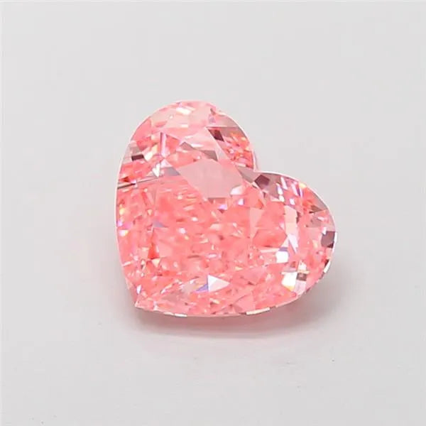 1.54ct Heart Lab Grown Diamond (Colour Fancy Vivid Pink, Clarity VVS2, IGI Certified)