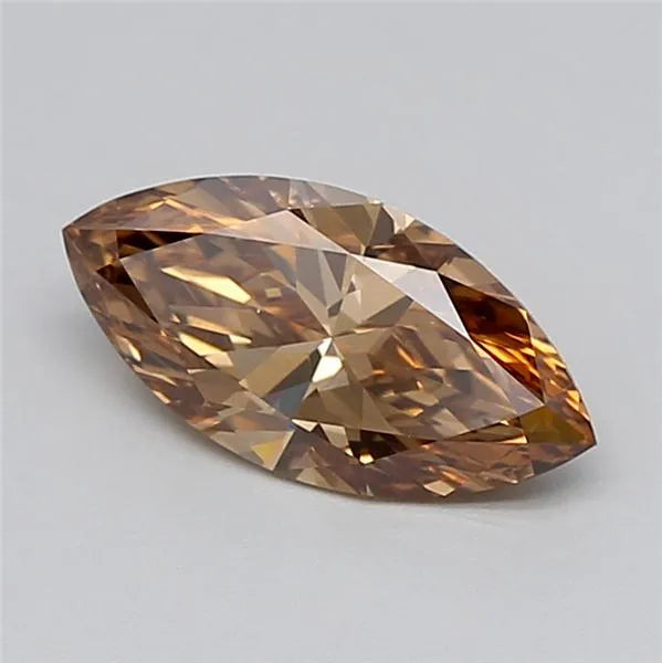 1.54ct Marquise Lab Grown Diamond (Colour Fancy Brown, Clarity VVS2, IGI Certified)