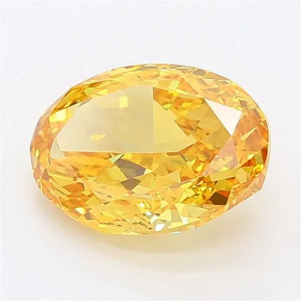 1.54ct Oval Lab Grown Diamond (Colour Fancy Intense Yellow, Clarity VVS2, IGI Certified)
