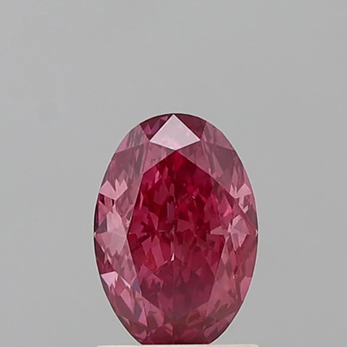 1.54ct Oval Lab Grown Diamond (Colour Fancy Vivid Pink, Clarity VS2, IGI Certified)