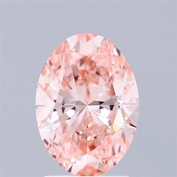 1.54ct Oval Lab Grown Diamond (Colour Fancy Vivid Pink, Clarity VVS2, IGI Certified)