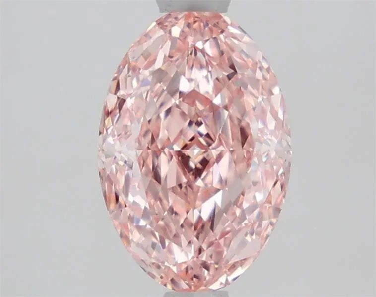 1.54ct Oval Lab Grown Diamond (Colour Fancy Vivid Pink, Clarity VVS2, IGI Certified)
