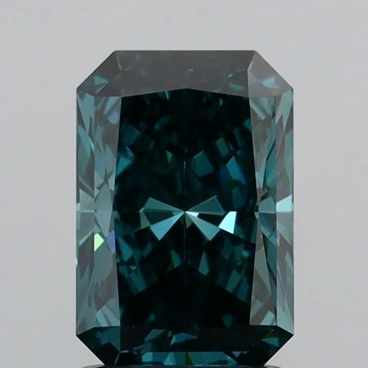 1.54ct Radiant Lab Grown Diamond (Colour Fancy Deep Green, Clarity VS1, IGI Certified)