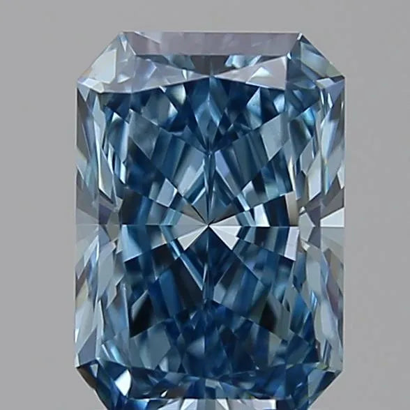 1.54ct Radiant Lab Grown Diamond (Colour Fancy Vivid Blue, Clarity VVS2, IGI Certified)