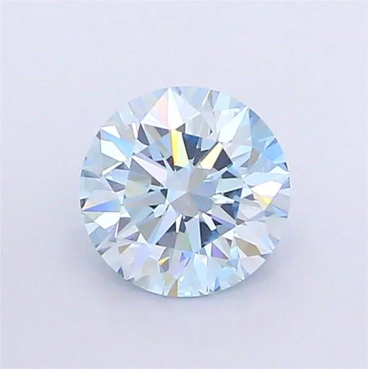 1.54ct Round Lab Grown Diamond (Colour Fancy Intense Blue, Clarity VS1, Cut ID, IGI Certified)