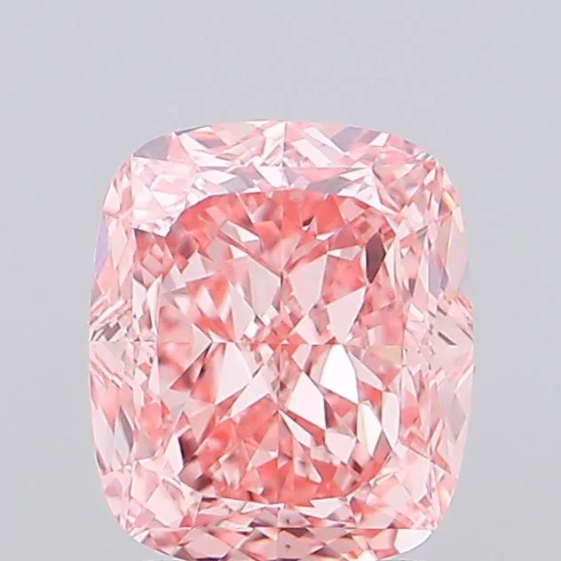 1.55ct Cushion modified Lab Grown Diamond (Colour Fancy Vivid Pink, Clarity VVS1, IGI Certified)