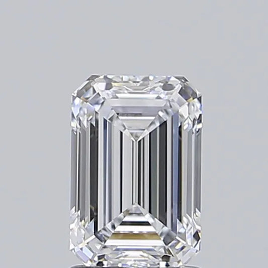 1.55ct Emerald Lab Grown Diamond (Colour E, Clarity IF, IGI Certified)