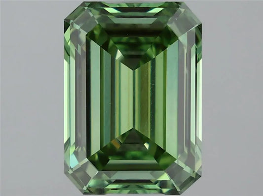 1.55ct Emerald Lab Grown Diamond (Colour Fancy Vivid Green, Clarity VVS2, IGI Certified)