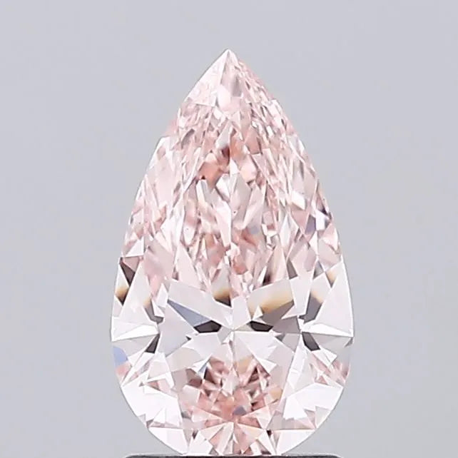 1.55ct Pear Lab Grown Diamond (Colour Fancy Intense Pink, Clarity VS1, IGI Certified)