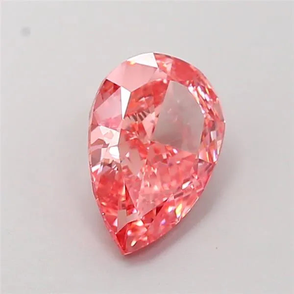 1.55ct Pear Lab Grown Diamond (Colour Fancy Vivid Pink, Clarity VVS1, IGI Certified)