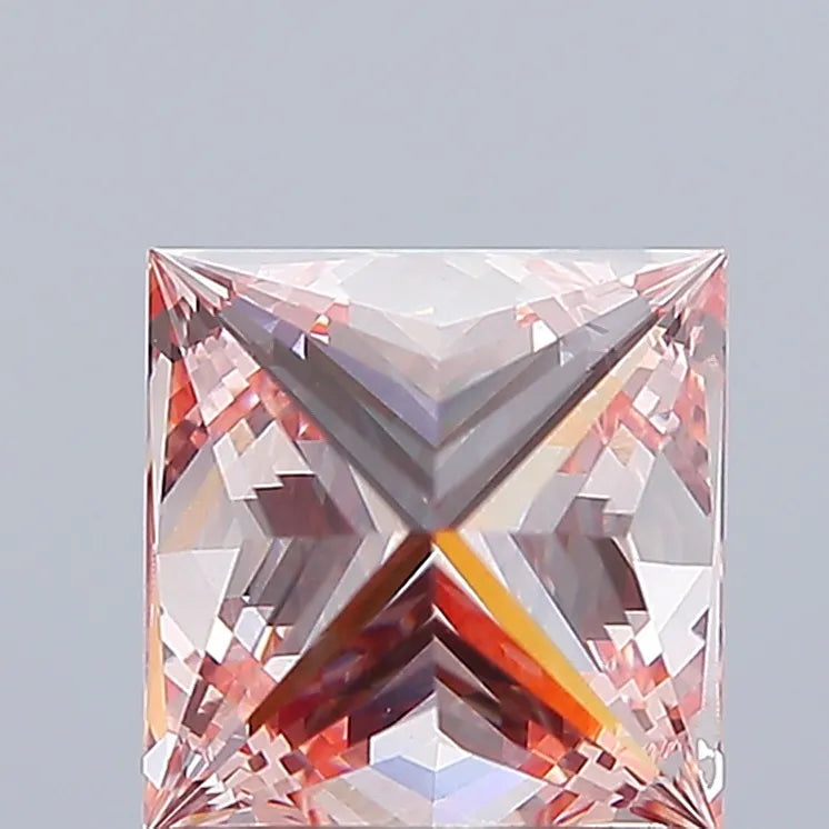 1.55ct Princess Lab Grown Diamond (Colour Fancy Intense Pink, Clarity VS1, IGI Certified)