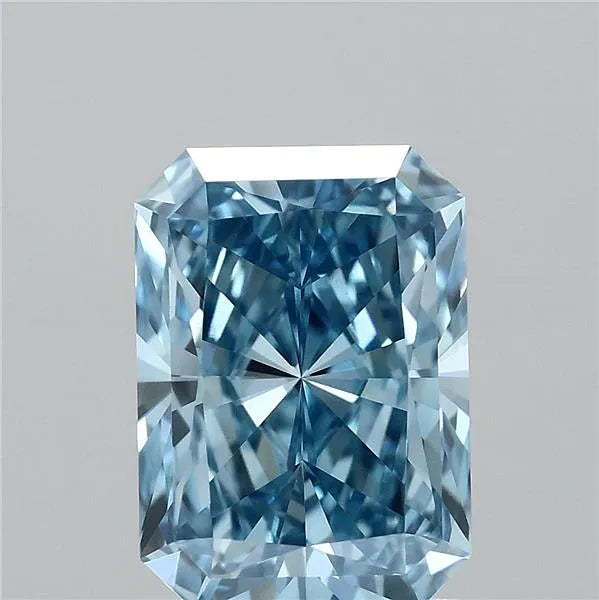1.55ct Radiant Lab Grown Diamond (Colour Fancy Vivid Blue, Clarity