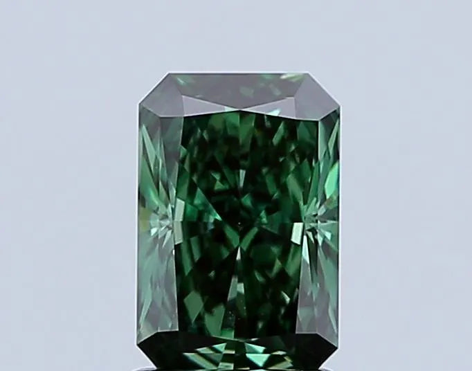 1.55ct Radiant Lab Grown Diamond (Colour Fancy Vivid Green, Clarity VVS2, IGI Certified)