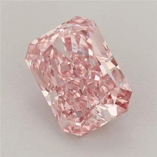 1.55ct Radiant Lab Grown Diamond (Colour Fancy Vivid Pink, Clarity VVS2, IGI Certified)