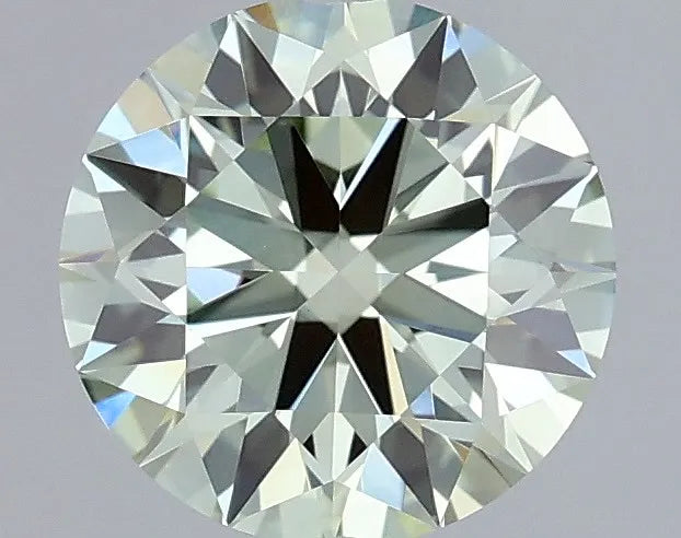 1.55ct Round Lab Grown Diamond (Colour Fancy Vivid Green, Clarity VVS2, Cut ID, IGI Certified)