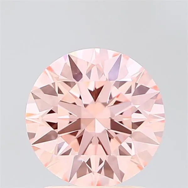1.55ct Round Lab Grown Diamond (Colour Fancy Vivid Pink, Clarity VS1, Cut ID, IGI Certified)