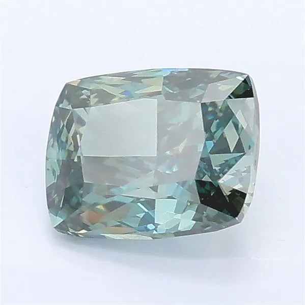 1.56ct Cushion modified Lab Grown Diamond (Colour Fancy Deep Green, Clarity VVS2, IGI Certified)