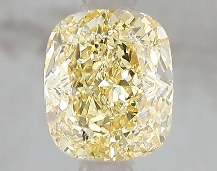 1.56ct Cushion modified Lab Grown Diamond (Colour Fancy Intense Yellow, Clarity VVS2, IGI Certified)