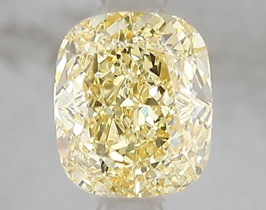 1.56ct Cushion modified Lab Grown Diamond (Colour Fancy Intense Yellow, Clarity VVS2, IGI Certified)