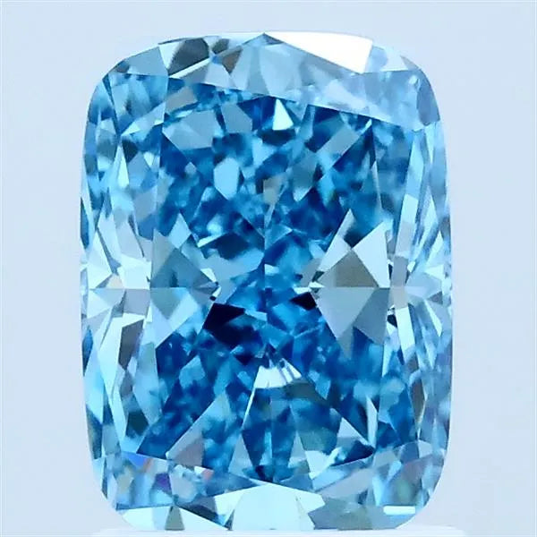 1.56ct Cushion modified Lab Grown Diamond (Colour Fancy Vivid Blue, Clarity VS1, IGI Certified)