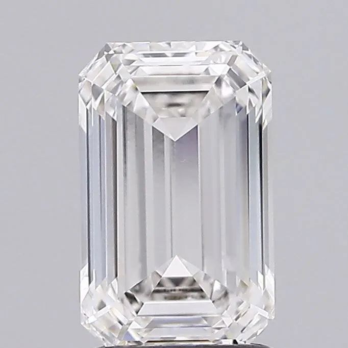 1.56ct Emerald Lab Grown Diamond (Colour F, Clarity IF, IGI Certified)