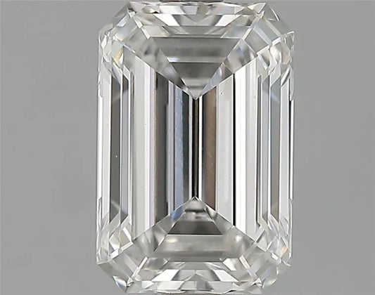 1.56ct Emerald Lab Grown Diamond (Colour G, Clarity VVS2, IGI Certified)
