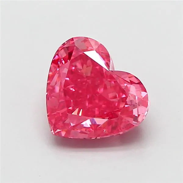 1.56ct Heart Lab Grown Diamond (Colour Fancy Vivid Pink, Clarity VS1, IGI Certified)