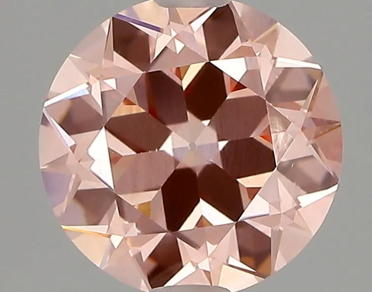 1.56ct Old european cut Lab Grown Diamond (Colour Fancy Vivid Pink, Clarity VS1, IGI Certified)