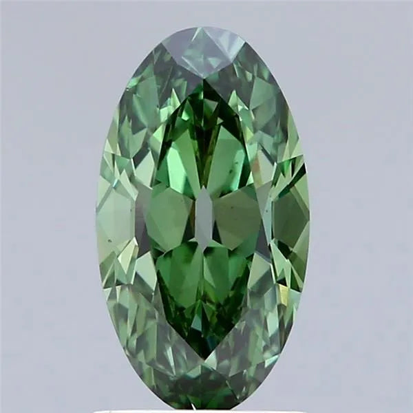 1.56ct Oval Lab Grown Diamond (Colour Fancy Vivid Green, Clarity VS1, IGI Certified)