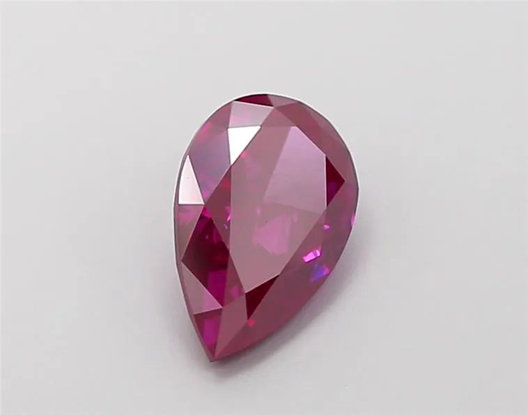 1.56ct Pear Lab Grown Diamond (Colour Fancy Deep Pink, Clarity SI1, IGI Certified)