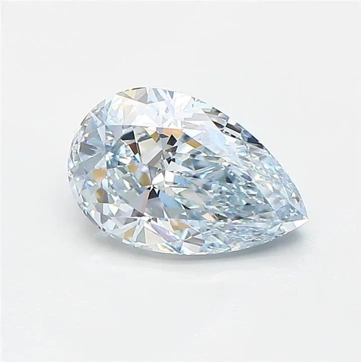 1.56ct Pear Lab Grown Diamond (Colour Fancy Light Blue, Clarity VS1, IGI Certified)