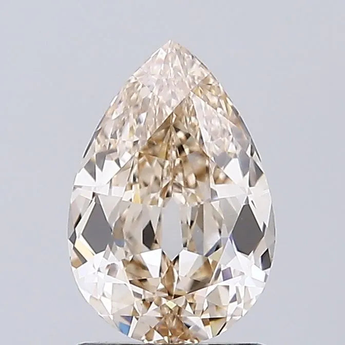 1.56ct Pear Lab Grown Diamond (Colour Very Light Brown, Clarity VVS2, IGI Certified)