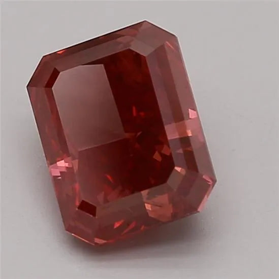 1.56ct Radiant Lab Grown Diamond (Colour Fancy Vivid Red, Clarity VS2, Cut VG, IGI Certified)