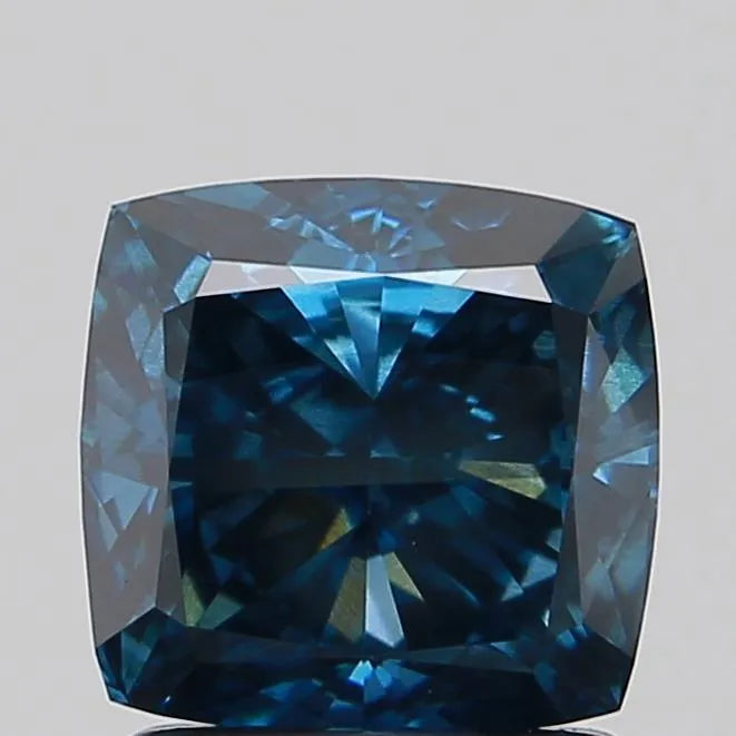 1.57ct Cushion modified Lab Grown Diamond (Colour Fancy Vivid Blue, Clarity SI2, IGI Certified)