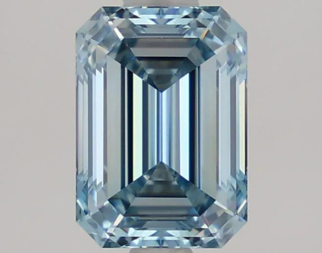 1.57ct Emerald Lab Grown Diamond (Colour Fancy Vivid Blue, Clarity VVS2, IGI Certified)