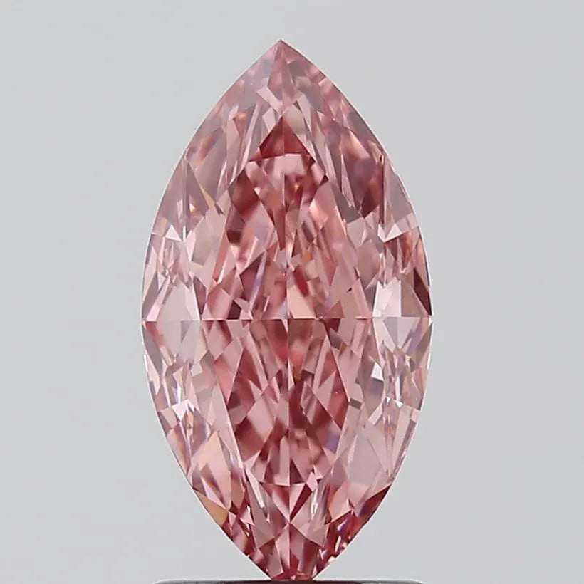 1.57ct Marquise Lab Grown Diamond (Colour Fancy Vivid Pink, Clarity VVS2, IGI Certified)