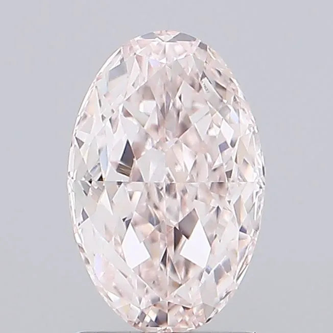 1.57ct Oval Lab Grown Diamond (Colour Fancy Light Pink, Clarity VVS2, IGI Certified)