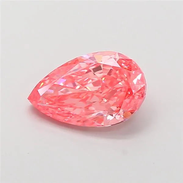 1.57ct Pear Lab Grown Diamond (Colour Fancy Vivid Pink, Clarity VVS1, IGI Certified)