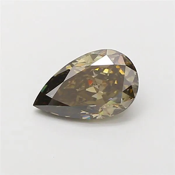 1.57ct Pear Lab Grown Diamond (Colour Fancy Yellow Gray, Clarity VS1, IGI Certified)