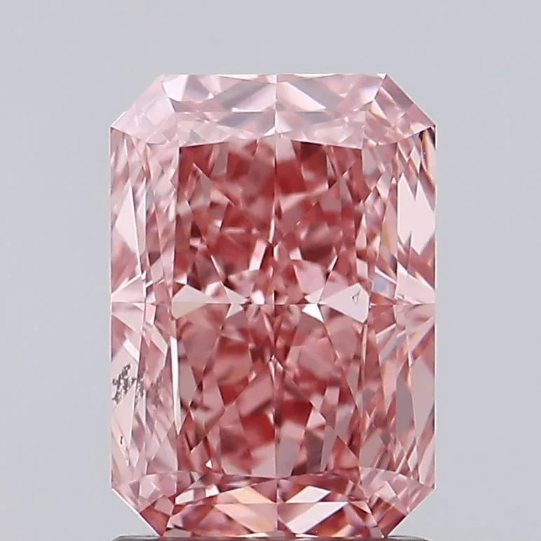 1.57ct Radiant Lab Grown Diamond (Colour Fancy Vivid Pink, Clarity VS1, IGI Certified)