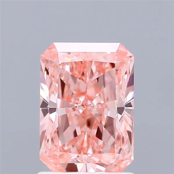 1.57ct Radiant Lab Grown Diamond (Colour Fancy Vivid Pink, Clarity VS1, IGI Certified)