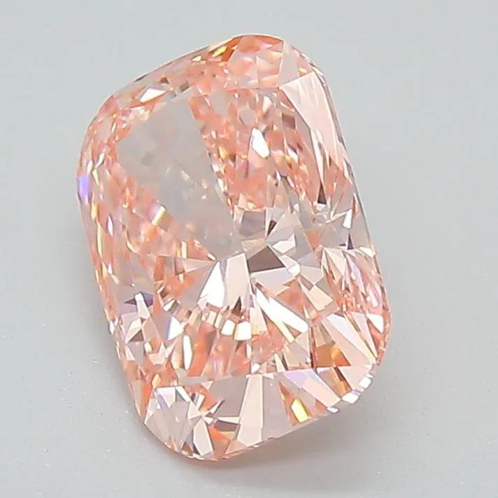 1.58ct Cushion brilliant Lab Grown Diamond (Colour Fancy Vivid Pink, Clarity VS1, Cut GD, IGI Certified)