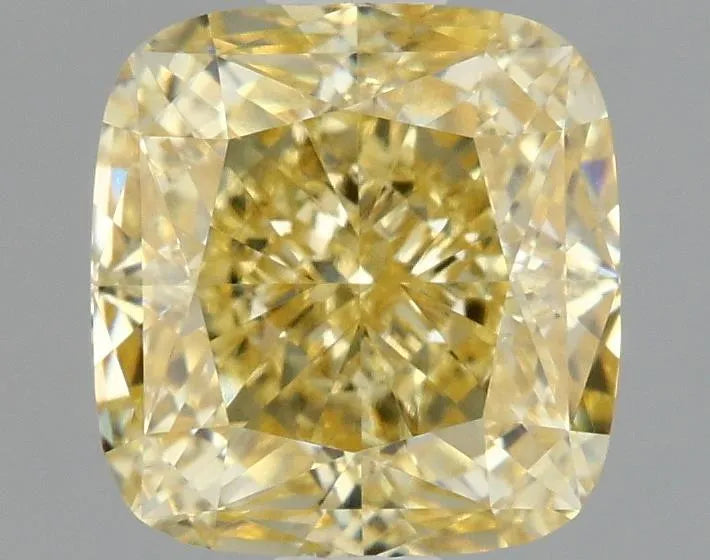 1.58ct Cushion modified Lab Grown Diamond (Colour Fancy Intense Yellow, Clarity VVS1, IGI Certified)