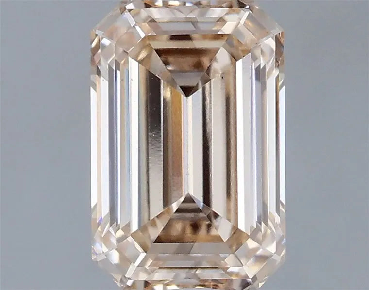 1.58ct Emerald Lab Grown Diamond (Colour Fancy Light Brown, Clarity VS2, IGI Certified)