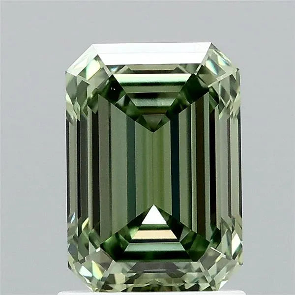 1.58ct Emerald Lab Grown Diamond (Colour Fancy Vivid Green, Clarity VVS2, IGI Certified)