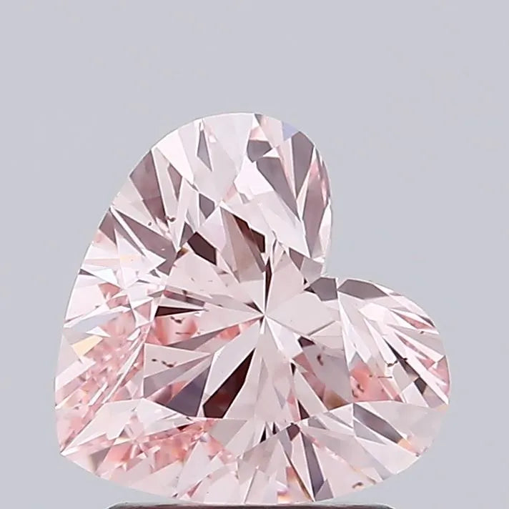 1.58ct Heart Lab Grown Diamond (Colour Fancy Pink, Clarity VS1, IGI Certified)