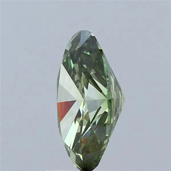1.58ct Oval Lab Grown Diamond (Colour Fancy Vivid Green, Clarity VS1, IGI Certified)