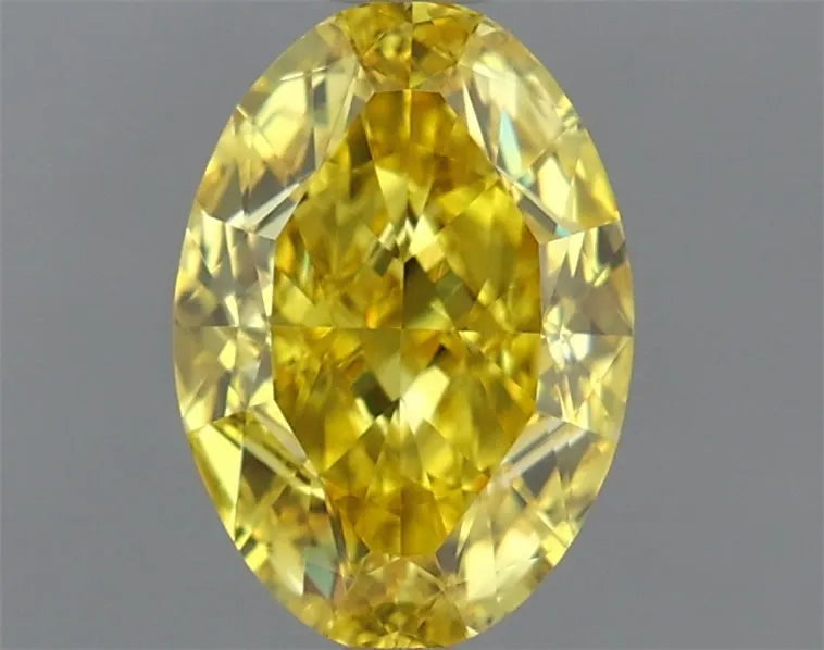 1.58ct Oval Lab Grown Diamond (Colour Fancy Vivid Yellow, Clarity VVS1, IGI Certified)