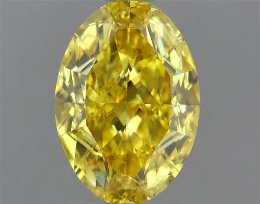 1.58ct Oval Lab Grown Diamond (Colour Fancy Vivid Yellow, Clarity VVS1, IGI Certified)