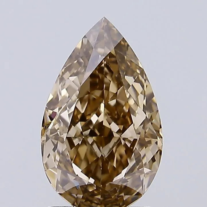 1.58ct Pear Lab Grown Diamond (Colour Fancy Gray Brown, Clarity VS1, IGI Certified)